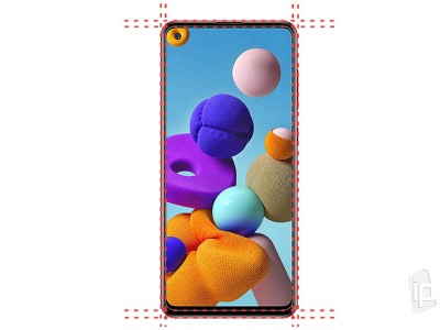 MyScreen Hybrid Glass (��re) - Nerozbitn� ochrann� sklo na displej pre Samsung Galaxy A21S