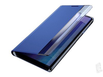 Soft Skin (modr) - Tenk Flip puzdro pre Samsung Galaxy A21S