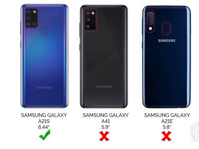 Fusion Ring Armor (erven) - Odoln kryt (obal) na Samsung Galaxy A21S