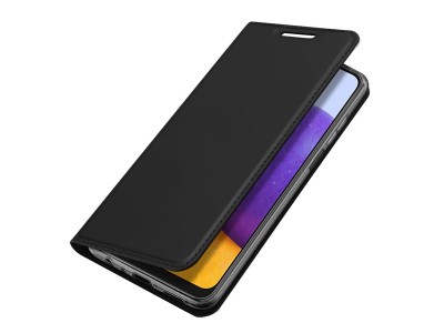 Luxusn� Slim Fit puzdro pre Samsung Galaxy A22 4G (�ierne)