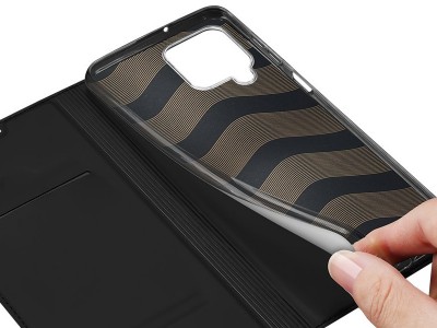Luxusn� Slim Fit puzdro pre Samsung Galaxy A22 4G (�ierne)