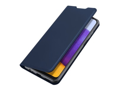Luxusn� Slim Fit puzdro pre Samsung Galaxy A22 5G (modr�)