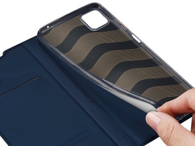 Luxusn Slim Fit puzdro pre Samsung Galaxy A22 5G (modr)