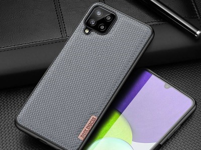 Fino Nylon Shield (�ed�) - Ochrann� kryt (obal) pre Samsung Galaxy A22 LTE