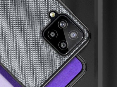 Fino Nylon Shield (�ed�) - Ochrann� kryt (obal) pre Samsung Galaxy A22 LTE