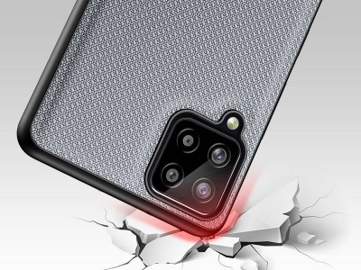 Fino Nylon Shield (�ed�) - Ochrann� kryt (obal) pre Samsung Galaxy A22 LTE