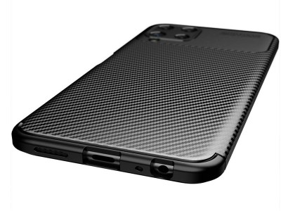 Carbon Fiber Defender Blue (modr�) - Ochrann� kryt s ochranou kamery na Samsung Galaxy A22 LTE