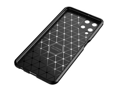 Carbon Fiber Defender Blue (modr�) - Ochrann� kryt s ochranou kamery na Samsung Galaxy A22 LTE