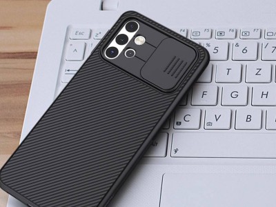 Nillkin CamShield Pro (�ierny) - Plastov� kryt (obal) s ochranou kamery na Samsung Galaxy A32 5G