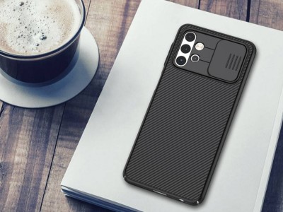 Nillkin CamShield Pro (�ierny) - Plastov� kryt (obal) s ochranou kamery na Samsung Galaxy A32 5G