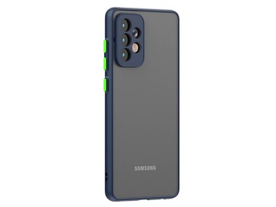 Dual Shield Blue (priesvitn, modr) - Ochrann kryt (obal) pre Samsung Galaxy A72