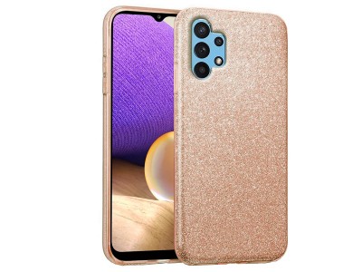 TPU Glitter Case (ružový) - Ochranný kryt s trblietkami pre Samsung Galaxy A32 LTE