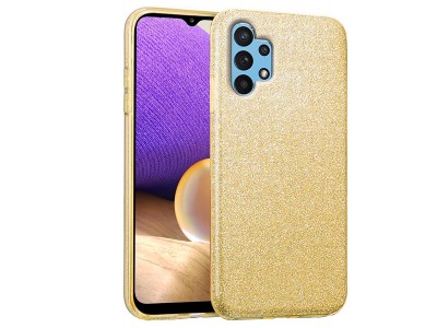 TPU Glitter Case (zlatý) - Ochranný kryt s trblietkami pre Samsung Galaxy A32 LTE