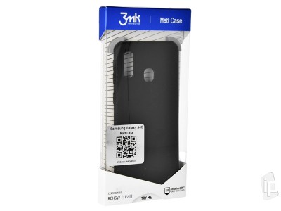 3MK Ochrann gelov kryt (obal) TPU Deep Black (ierny) na Samsung Galaxy A40
