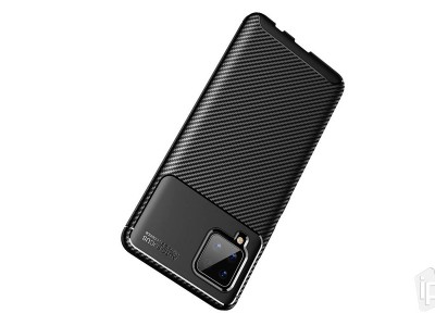 Carbon Fiber Black (ierny) - Ochrann kryt (obal) pre Samsung Galaxy A42 5G