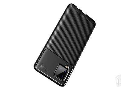 Carbon Fiber Black (�ierny) - Ochrann� kryt (obal) pre Samsung Galaxy A42 5G