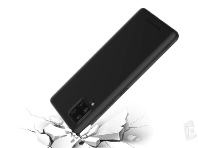 Jelly Matte TPU Black (�ierny) - Matn� ochrann� obal na Samsung Galaxy A42 5G