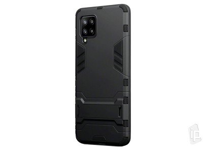 Armor Stand Defender Black (čierny) - odolný ochranný kryt (obal) na Samsung Galaxy A42 5G