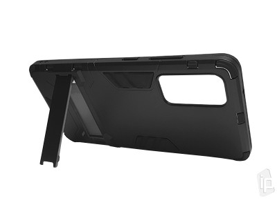 Armor Stand Defender Black (ern) - odoln ochrann kryt (obal) na Samsung Galaxy A42 5G