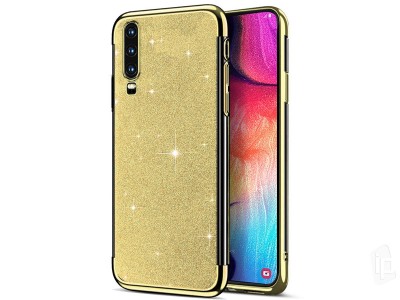 Ultra Slim Glitter Series (zlat) - Ochrann kryt (obal) na Samsung Galaxy A50 **VPREDAJ!!