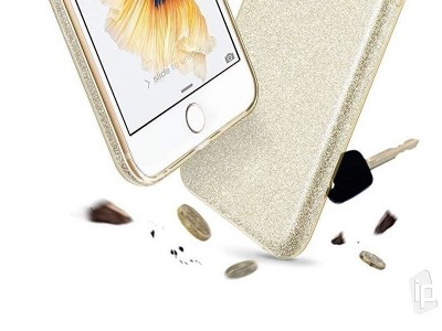 TPU Glitter Case (erven) - Ochrann glitrovan kryt (obal) pre Samsung Galaxy A50 / A30s **VPREDAJ!!