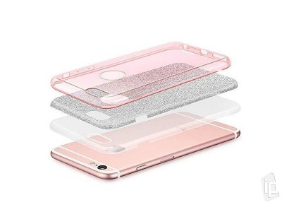 TPU Glitter Case (strieborn) - Ochrann glitrovan kryt (obal) pre Samsung Galaxy A50 / A30s **VPREDAJ!!
