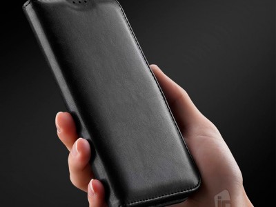KADO Series Elegance Wallet (ierne) - Peaenkov puzdro na Samsung Galaxy A50 / A30S