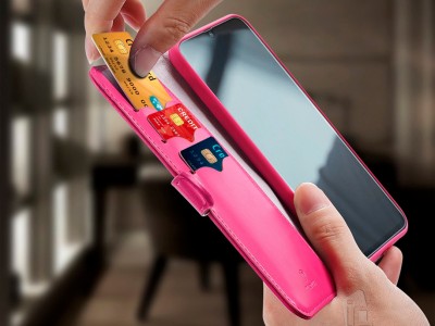 KADO Series Elegance Wallet (ruov) - Peaenkov puzdro na Samsung Galaxy A50