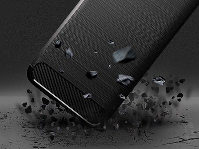Fiber Armor Defender Black (ern) - Odoln ochrann kryt (obal) na Samsung Galaxy A50 / A30s **VPREDAJ!!