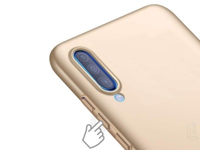 Slim Line Elitte (zlat) - Plastov ochrann kryt (obal) na Samsung Galaxy A50