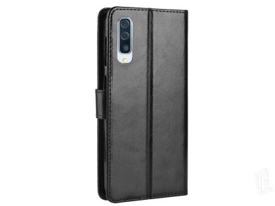 Elegance Stand Wallet Black (ierne) - Peaenkov puzdro na Samsung Galaxy A50 / A30S