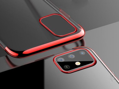 Glitter Series Red (erven) - Ochrann kryt (obal) na Samsung Galaxy A51