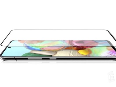 2.5D Glass - Tvrdené ochranné sklo s pokrytím celého displeja pre Samsung Galaxy A71 / Galaxy Note 10 Lite (čierne) **AKCIA!!