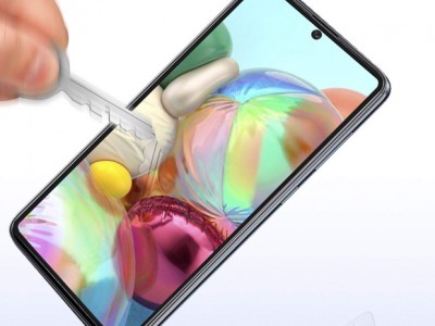 2.5D Glass - Tvrden ochrann sklo s pokrytm celho displeja pre Samsung Galaxy A51 / M31s (ierne)