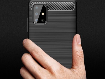 Fiber Armor Defender Black (ern) - Odoln ochrann kryt (obal) na Samsung Galaxy A51