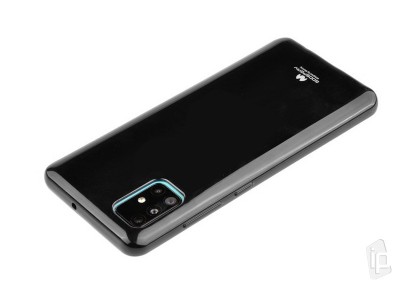 Jelly TPU Black (ierny) - Ochrann kryt (obal) na Samsung Galaxy A71