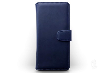 Pe�a�enkov� puzdro z pravej ko�e pre Samsung A015F Galaxy A01 (modr�) **AKCIA!!