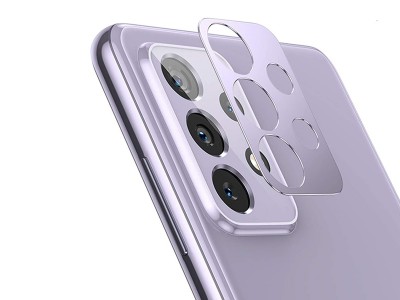 Metal Camera Lens Purple – Kovová ochrana kamery pre Samsung Galaxy A52 5G / A52s 5G (fialová)
