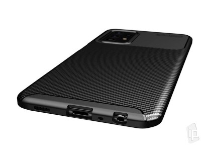 Carbon Fiber Black (ierny) - Ochrann kryt (obal) pre Samsung Galaxy A52 5G / A52s 5G