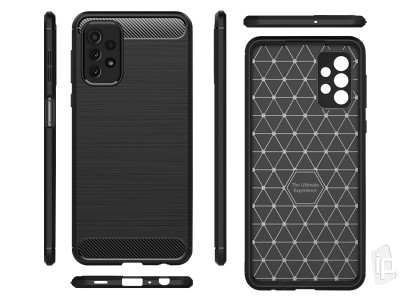 Fiber Armor Defender Black (�ierna) - Ochrann� kryt s ochranou kamery na Samsung Galaxy A72 4G / 5G **AKCIA!!