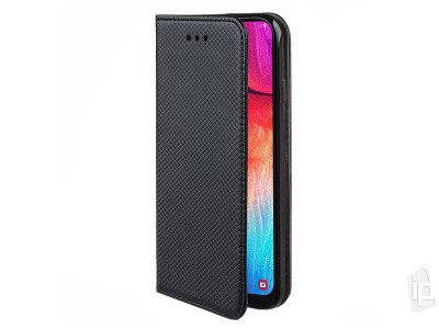 Fiber Folio Stand Black (ern) - Flip pouzdro na Samsung Galaxy A52 5G / A52s 5G