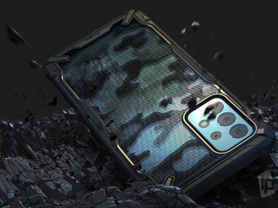 RINGKE Fusion X Camouflage - Odoln ochrann kryt (obal) na Samsung Galaxy A52 5G / A52s 5G