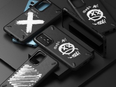 RINGKE Onyx Grafiti III (�ierny) - Ochrann� kryt pre Samsung Galaxy A52 5G / A52s 5G
