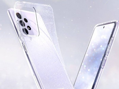 Spigen Liquid Crystal Glitter (ry s trblietkami) - Luxusn ochrann kryt na Samsung Galaxy A52 5G