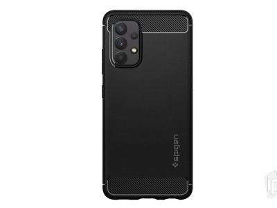 Spigen Rugged Armor (�ierny) - Ochrann� kryt (obal) na Samsung Galaxy A52 5G