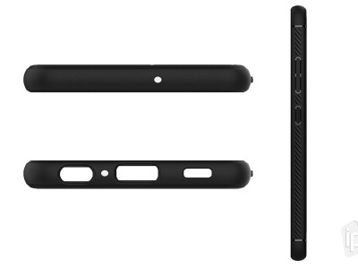 Spigen Rugged Armor (�ierny) - Ochrann� kryt (obal) na Samsung Galaxy A52 5G
