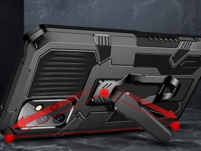 Technical Armor Defender (�ierny) - Odoln� ochrann� kryt s klipom na opasok na Samsung Galaxy A52 5G