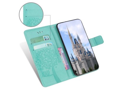Wallet Book Tree � Ochrann� otv�racie puzdro s magnetick�m zatv�ran�m pre Samsung Galaxy A52 5G (zelen�) **AKCIA!!