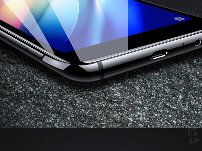 3D Full Glue Tempered Glass (bl) - Temperovan sklo na cel displej pro Samsung Galaxy A6 2018