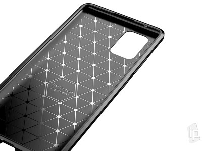 Carbon Fiber Black (ierny) - Ochrann kryt (obal) pre Samsung Galaxy A71 **AKCIA!!